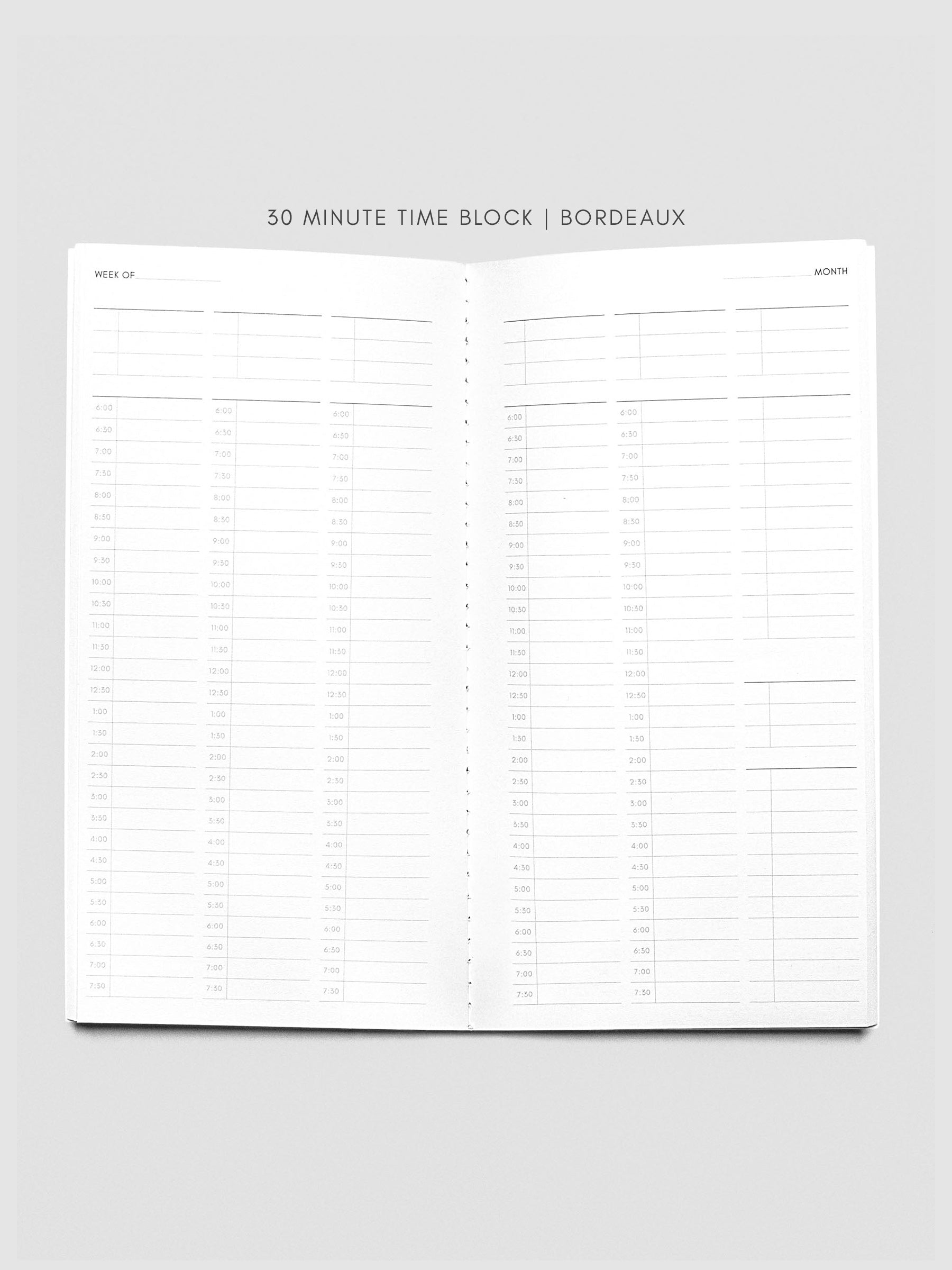 30 Minute Time Block | Bordeaux