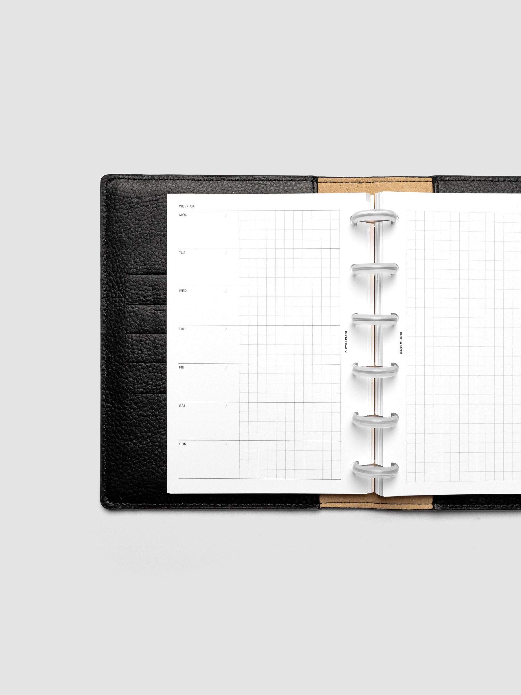 Demo page for Weekly Graph Inserts in size CP Petite shown discbound.