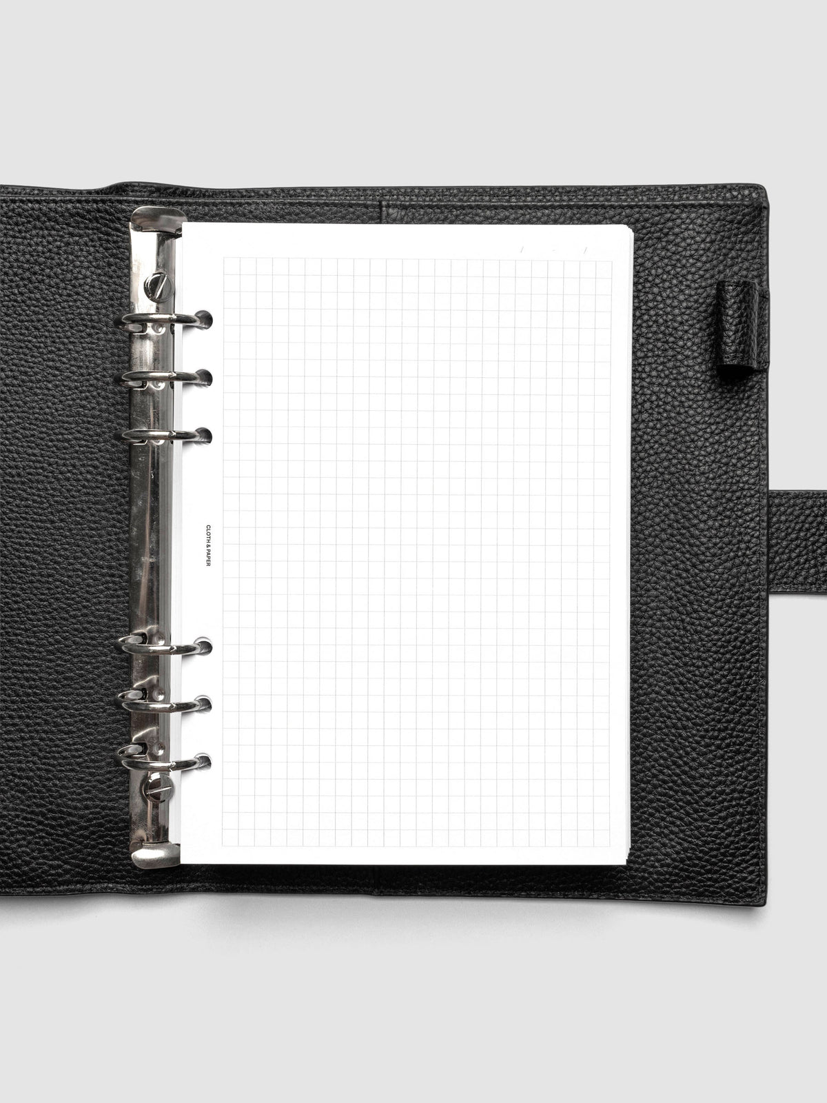 Weekly Graph Inserts in size A5 shown ring bound.