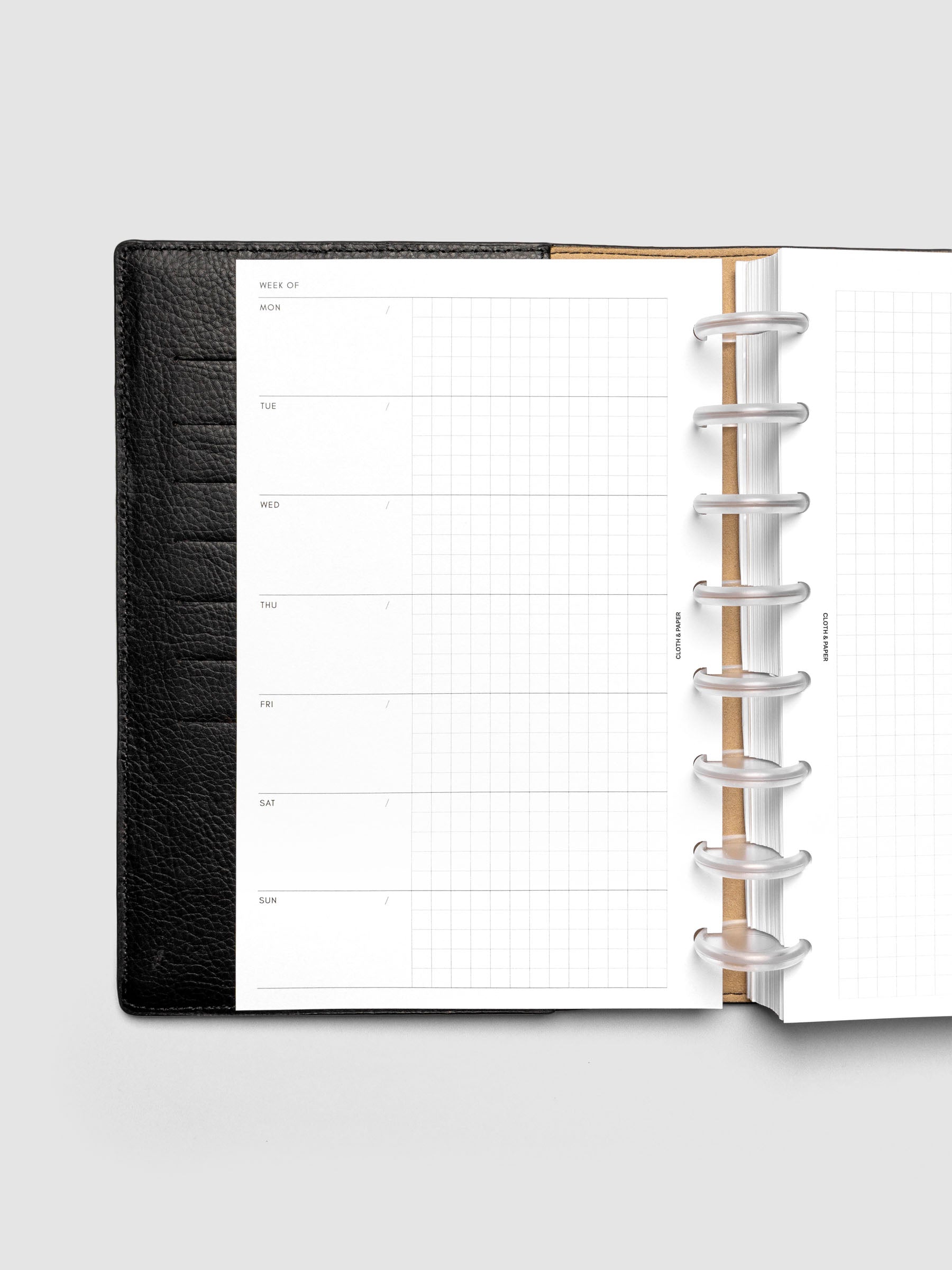 Weekly Graph Inserts in size A6 shown discbound.