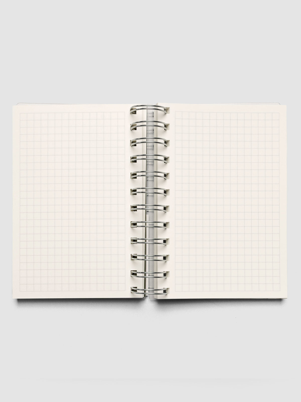Spiral Notebook in size CP Petite with Graph Notes interior shown open displaying both left and right pages.