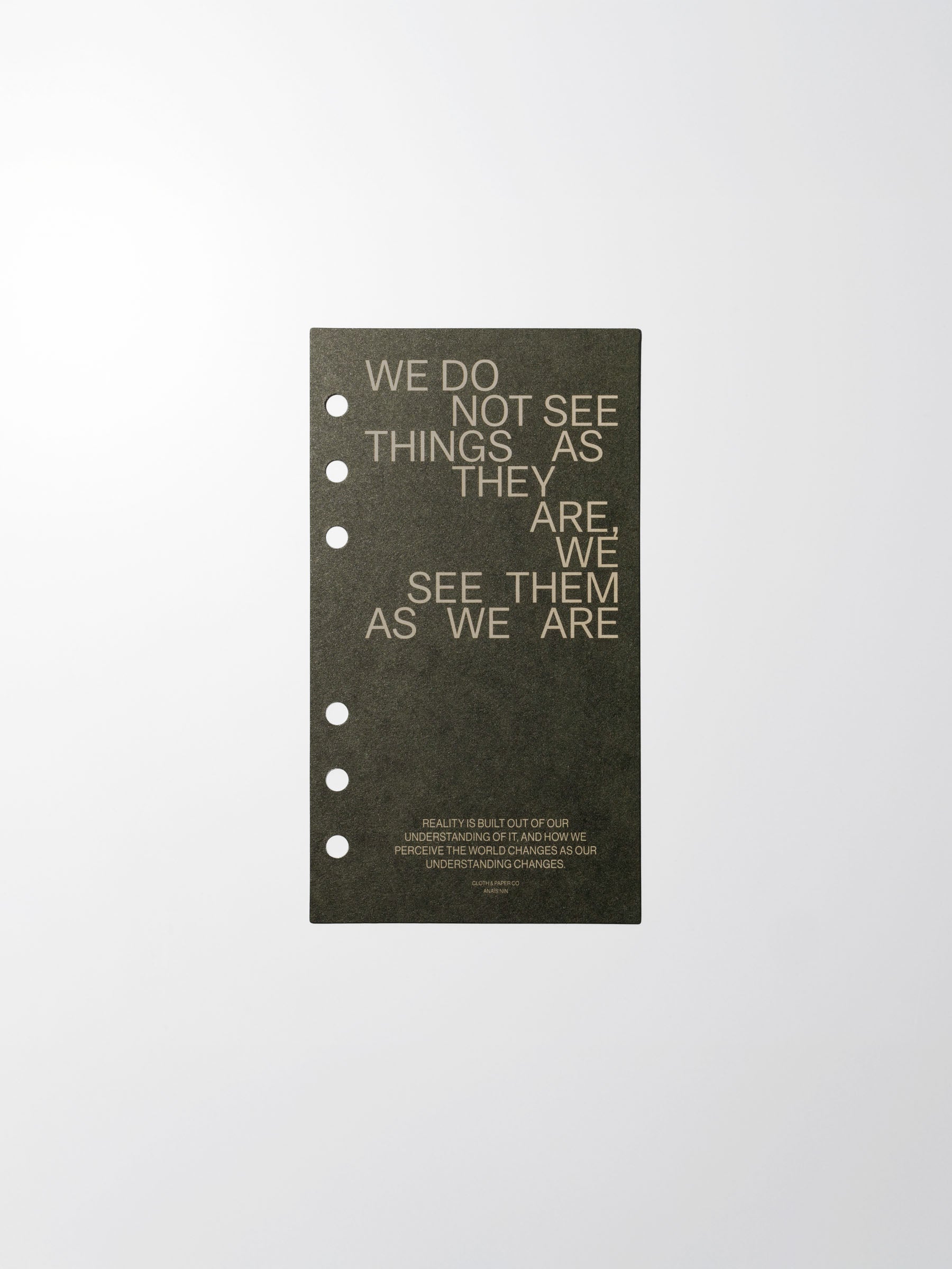 As We Are Cover + Dashboard Set in size Personal showing dashboard only.
