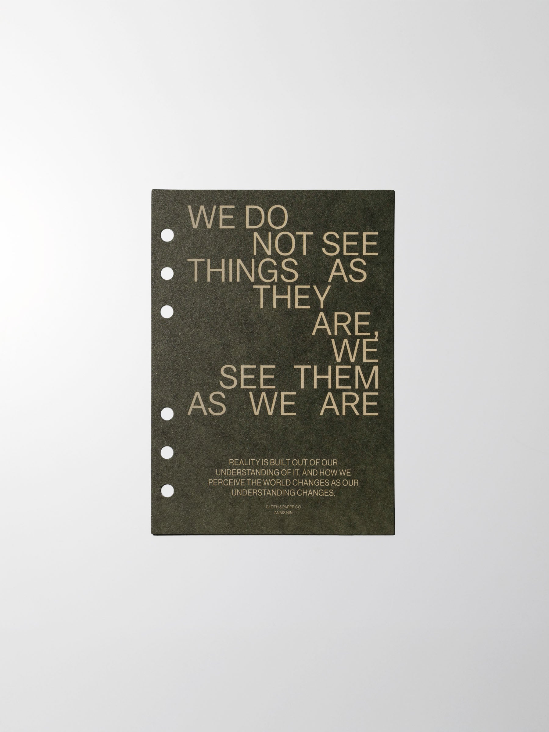 As We Are Cover + Dashboard Set in size Personal Wide showing the dashboard only.