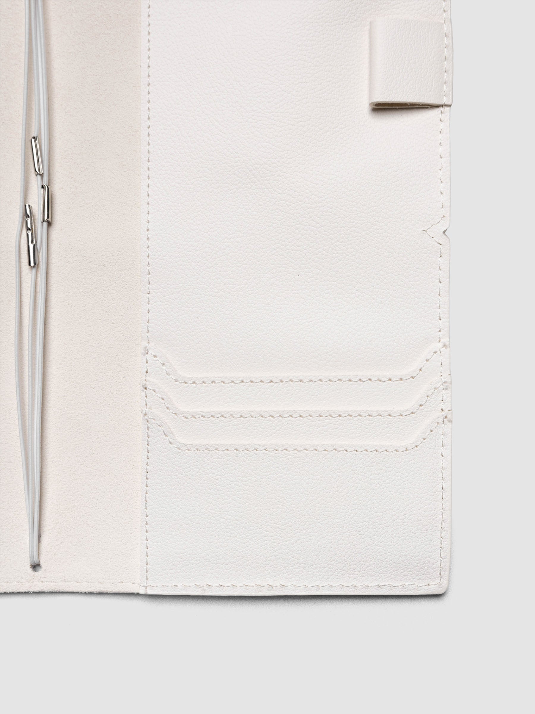 Dalmatian A5 Slim Travel Notebook Cover showing the interior | Cloth & Paper