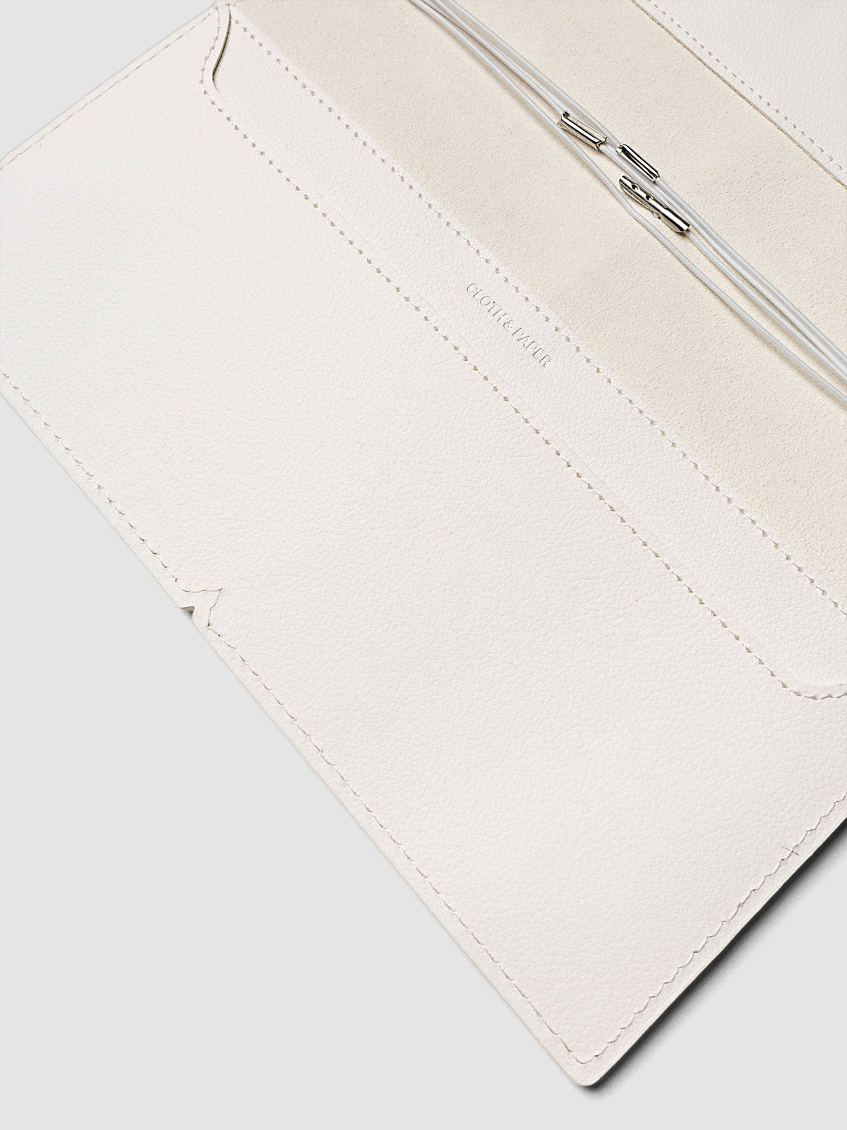 Dalmatian A5 Slim Travel Notebook Cover showing the interior | Cloth & Paper