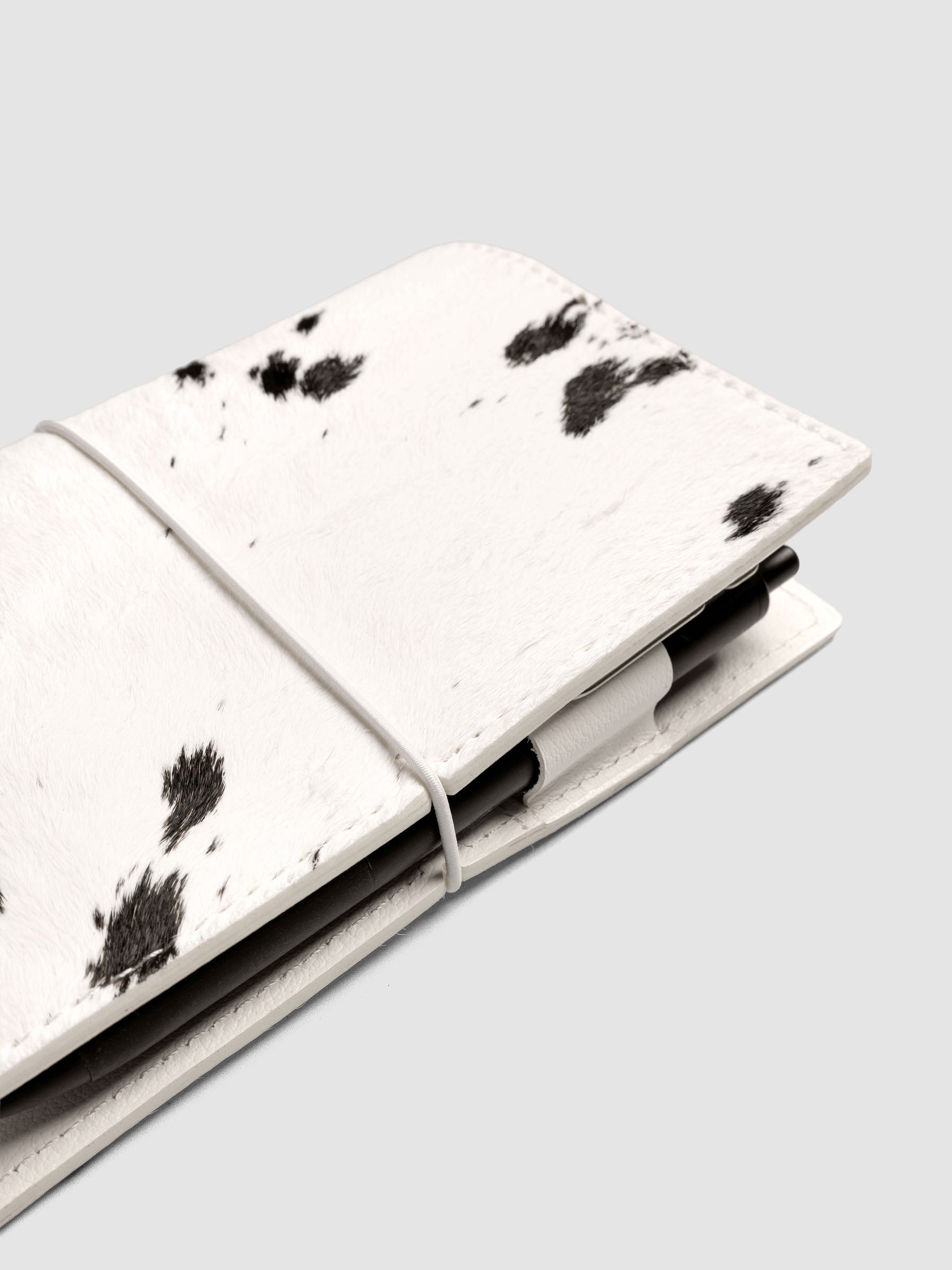 Dalmatian Pocket Plus Travel Notebook Cover shown closed | Cloth & Paper