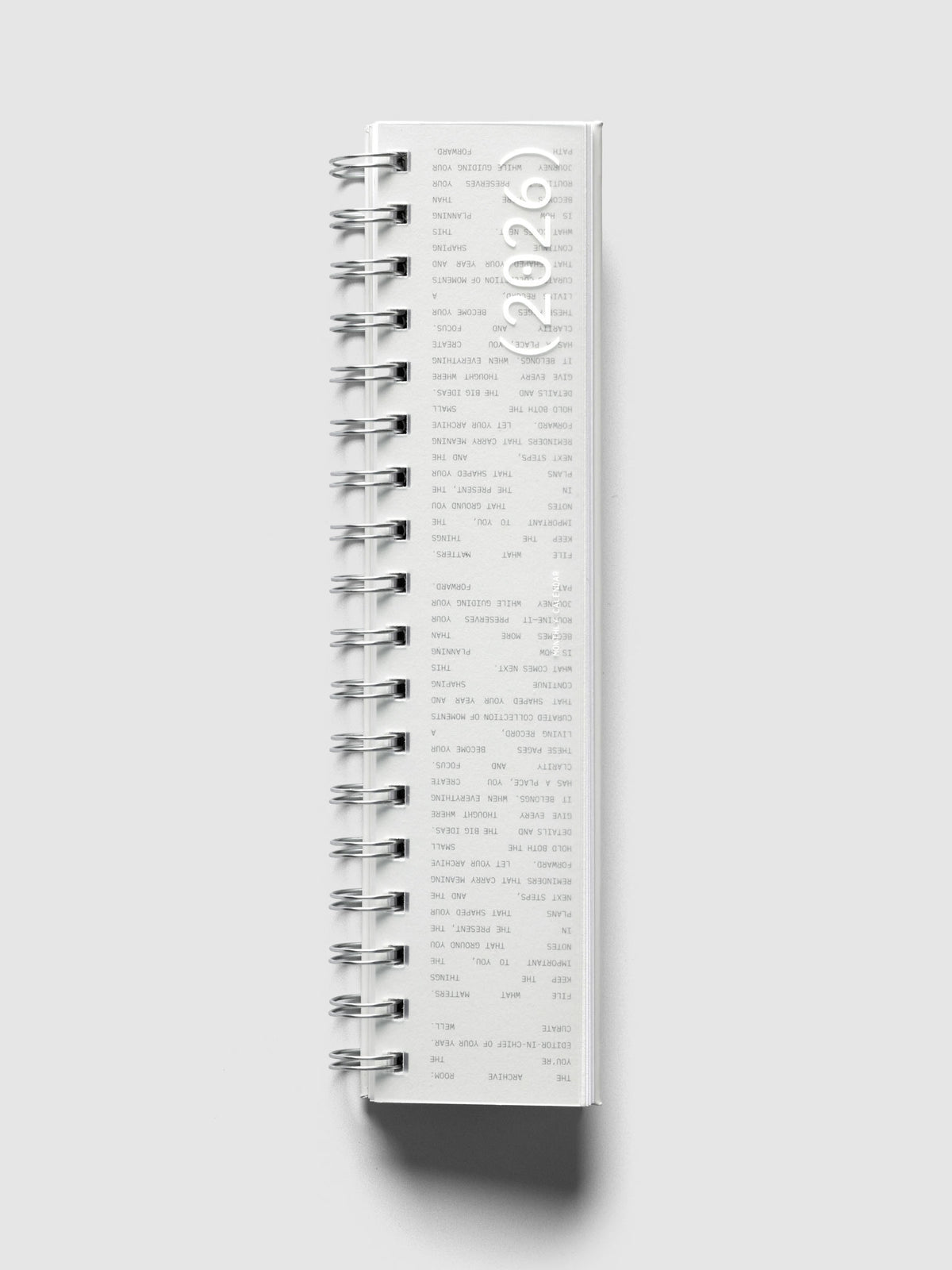 2026 Spiral Desk Calendar shown closed.