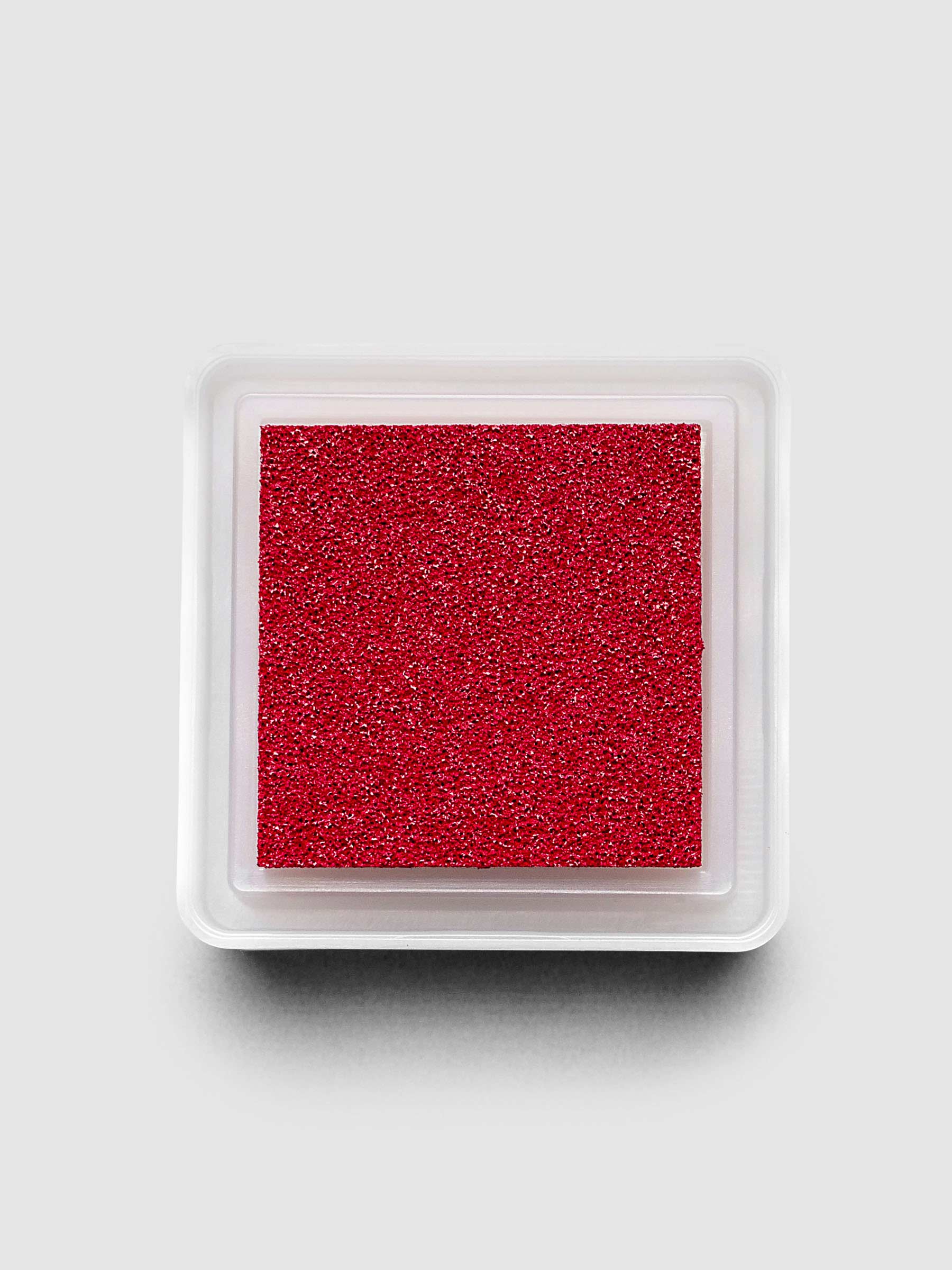 Artnic Stamp Ink Pad in magenta seen from above with cover removed