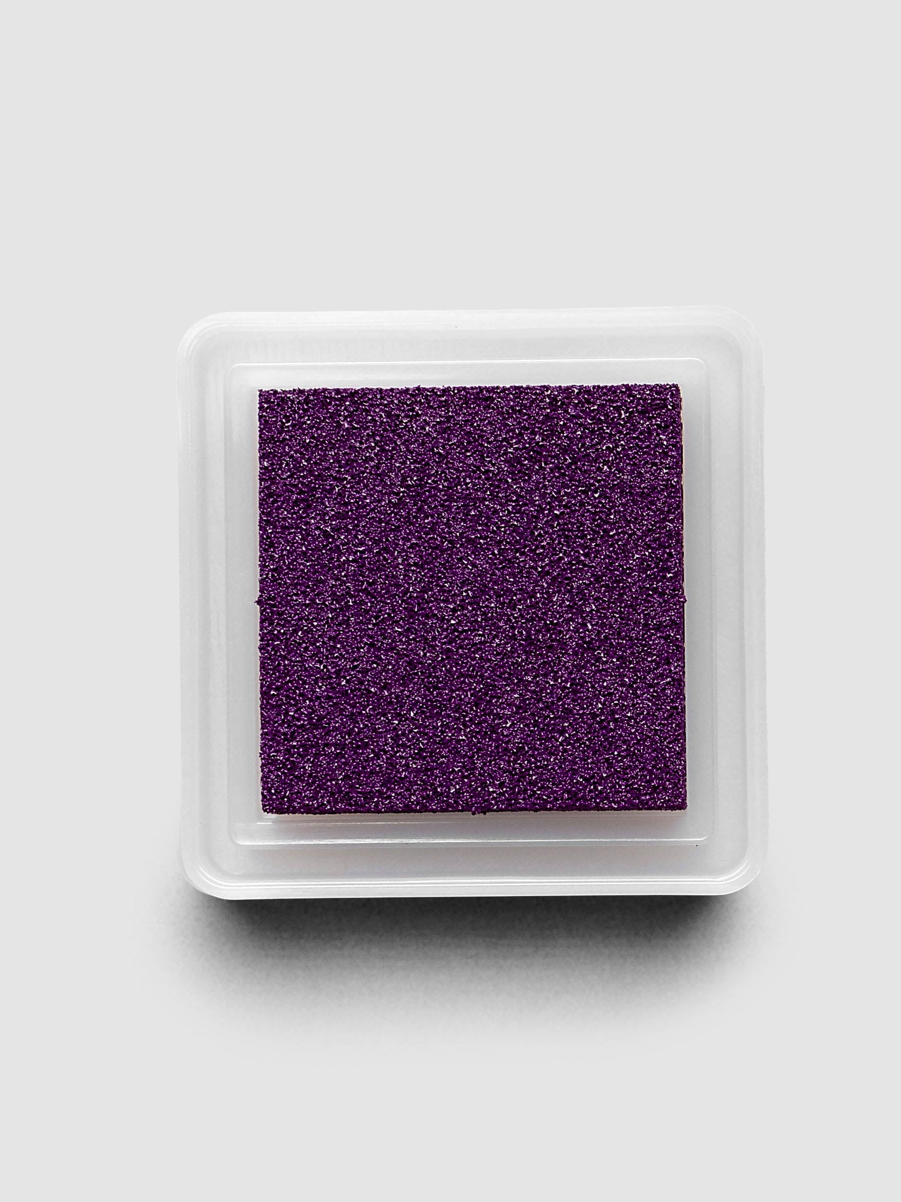 Artnic Stamp Ink Pad in boysenberry seen from the side with cover removed