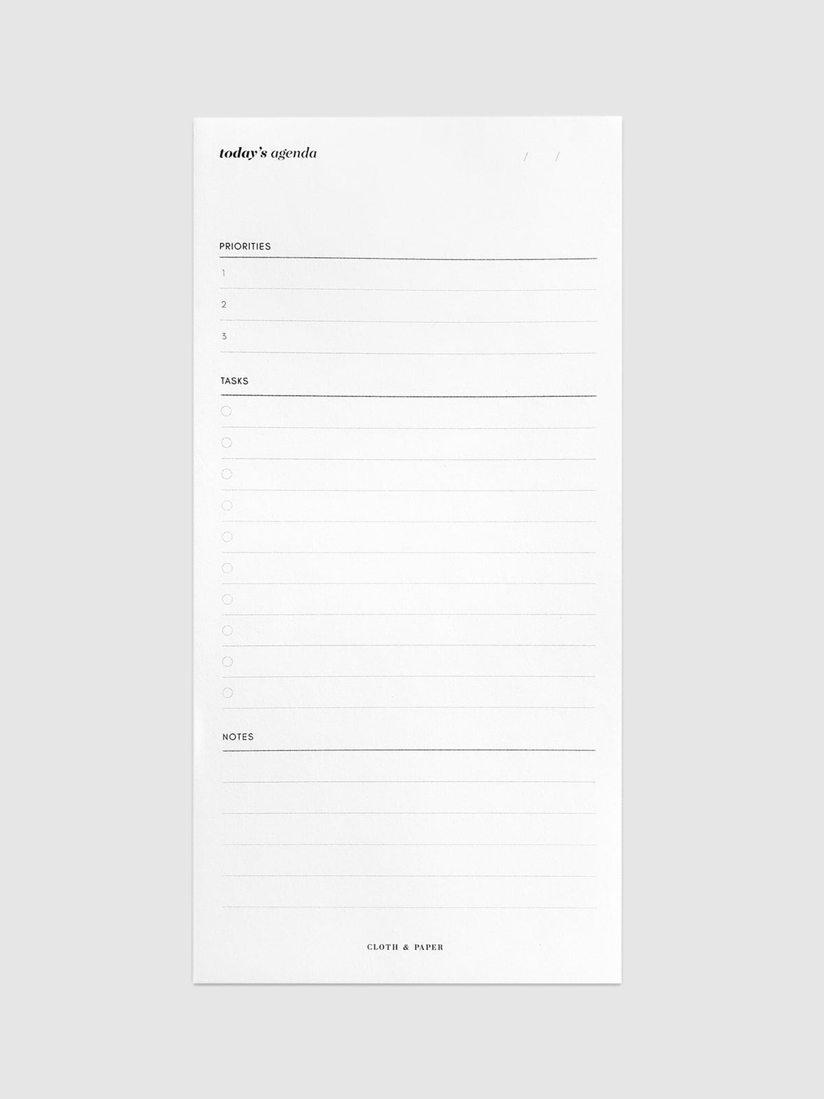 Agenda Notepad | Cloth & Paper