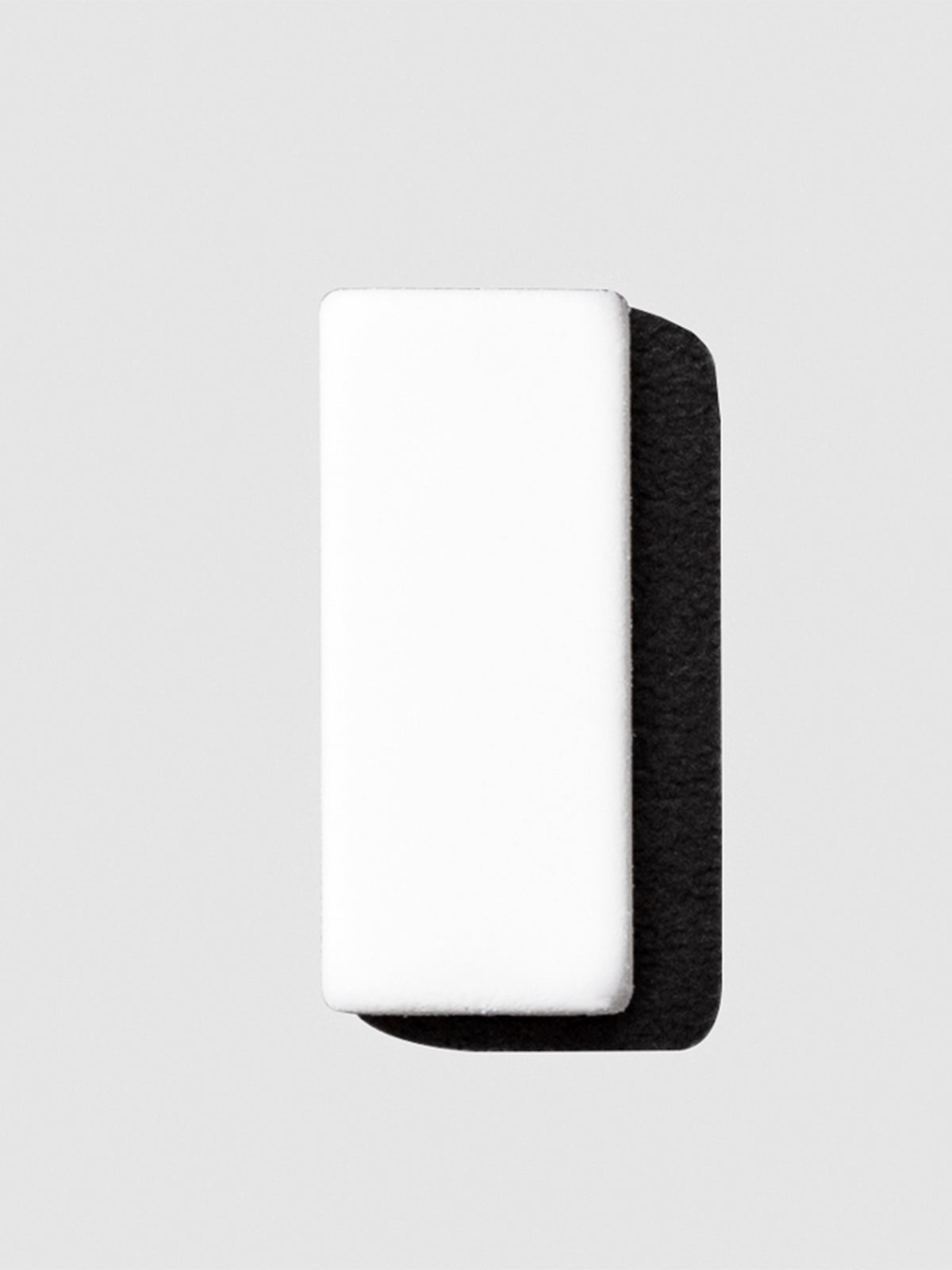 The image shows a close-up of the white color variant of the blackwing replacement eraser.