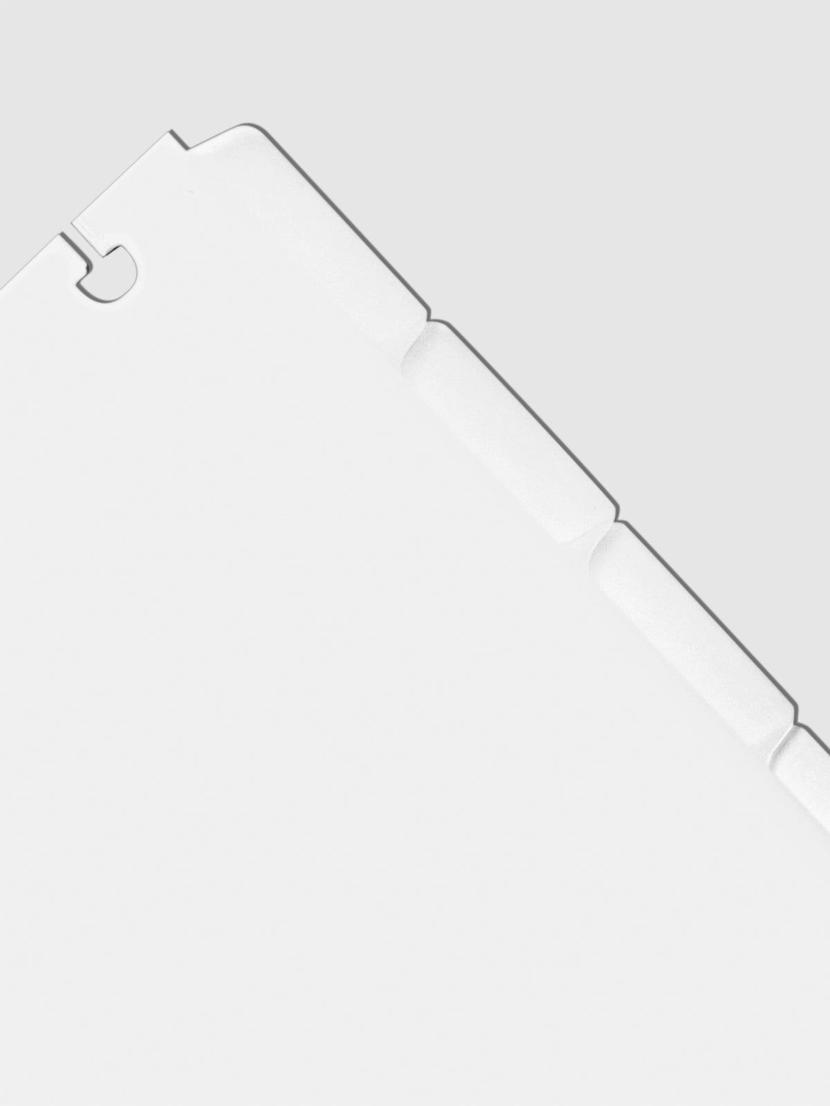 Closeup of dividers on a neutral background.