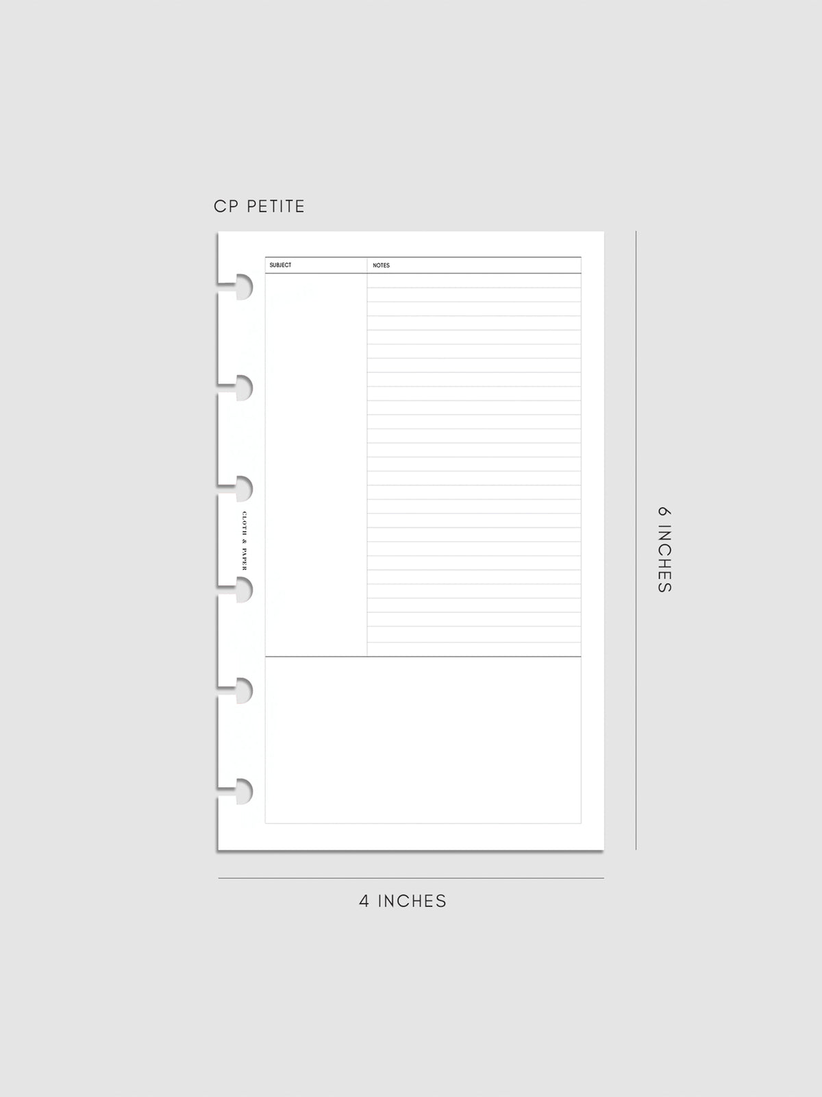 Digital mockup of insert in CP Petite.