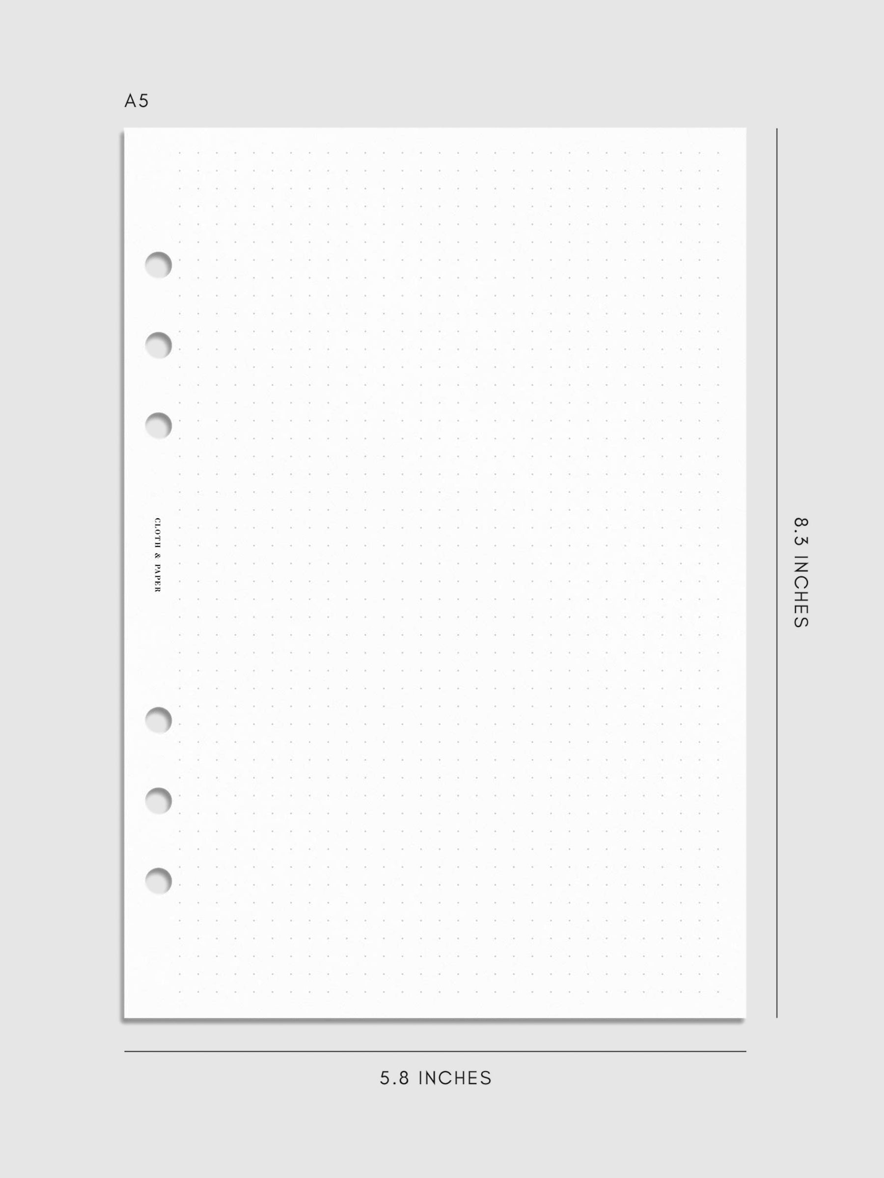 Digital mockup of insert in A5.