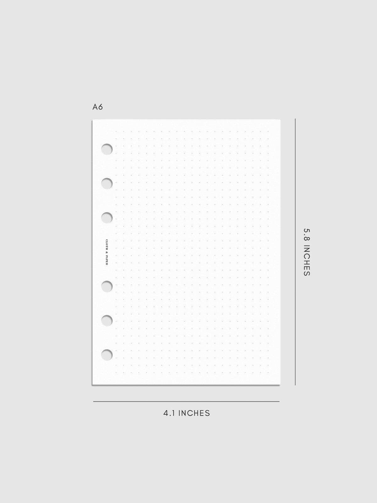 Digital mockup of insert in A6.