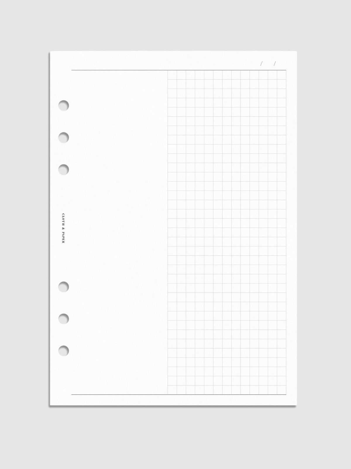 Digital mockup of insert in A5.