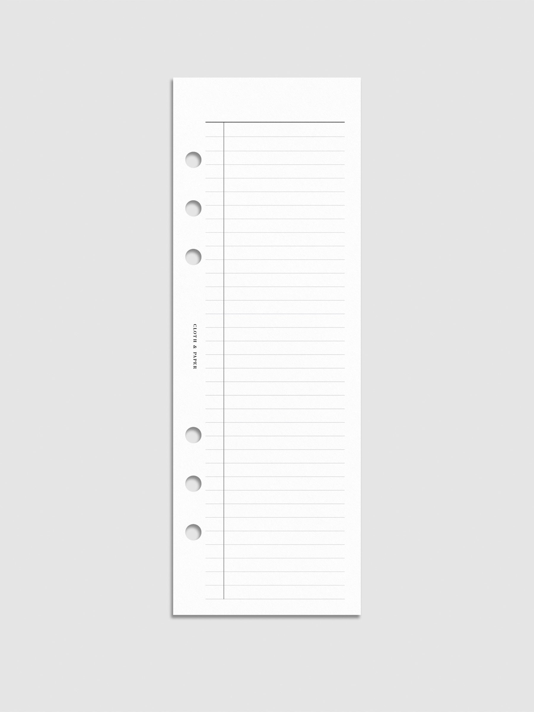 Digital mockup of insert in A5 sizing.