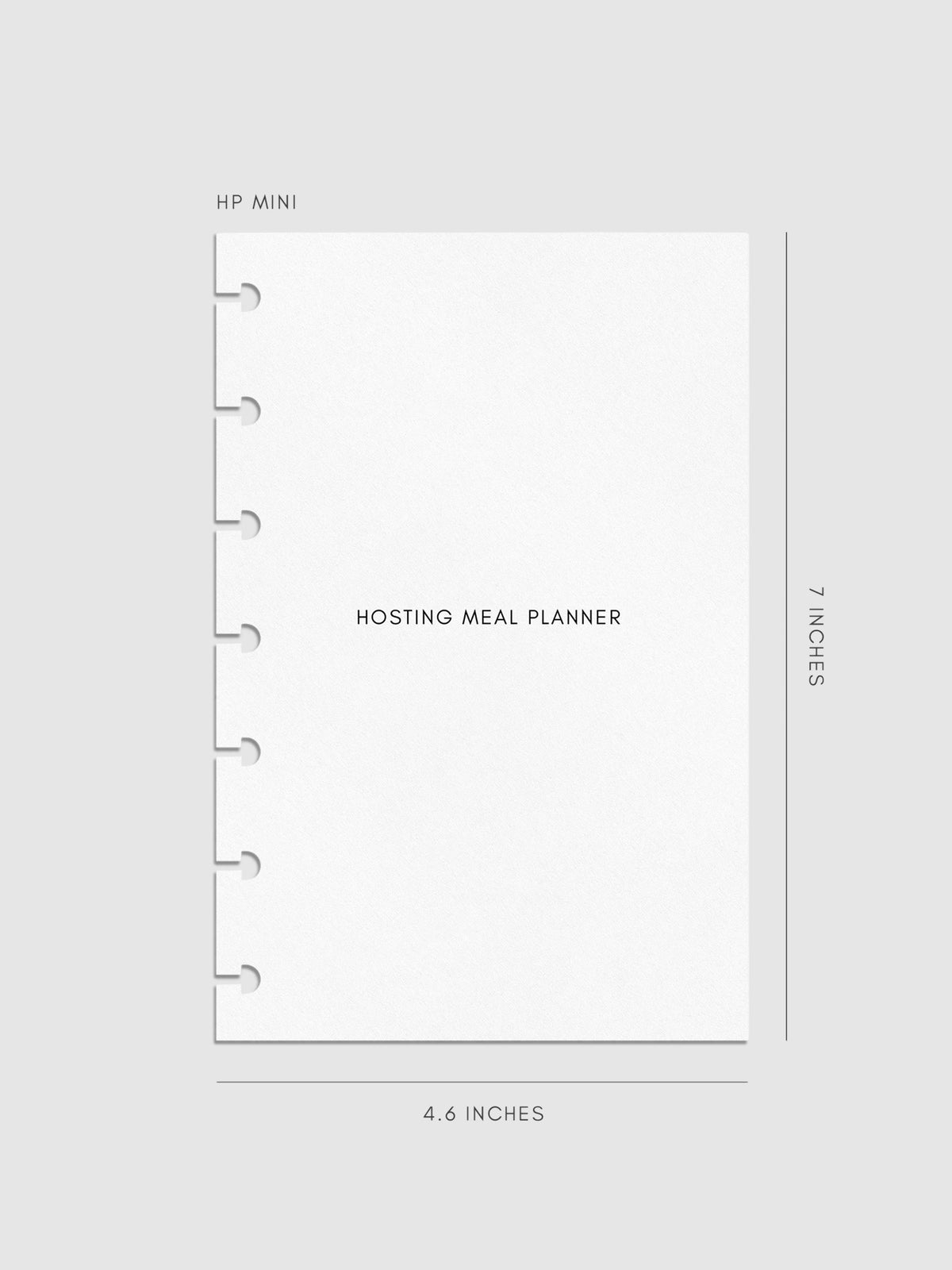 Digital mockup of insert cover page in HP Mini sizing.