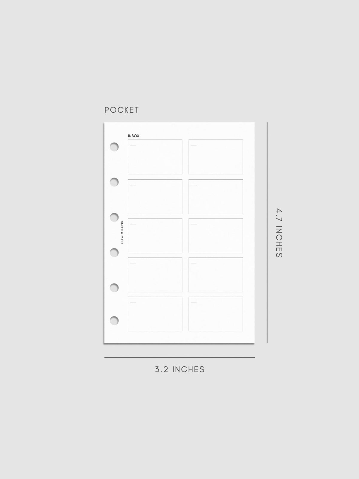 Digital mockup of insert in Pocket.