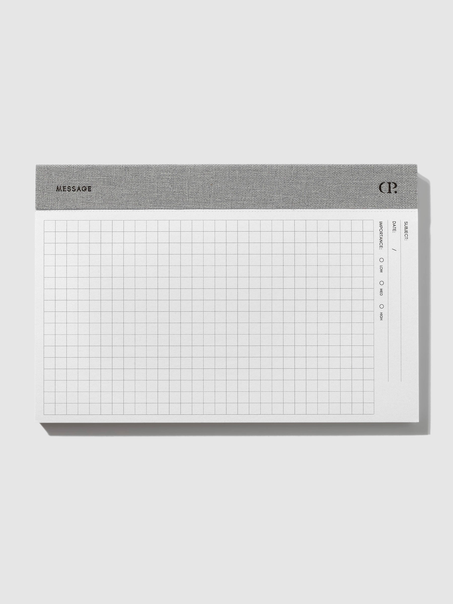 Notepad displayed horizontally on a neutral background. Size pictured is CP Petite.