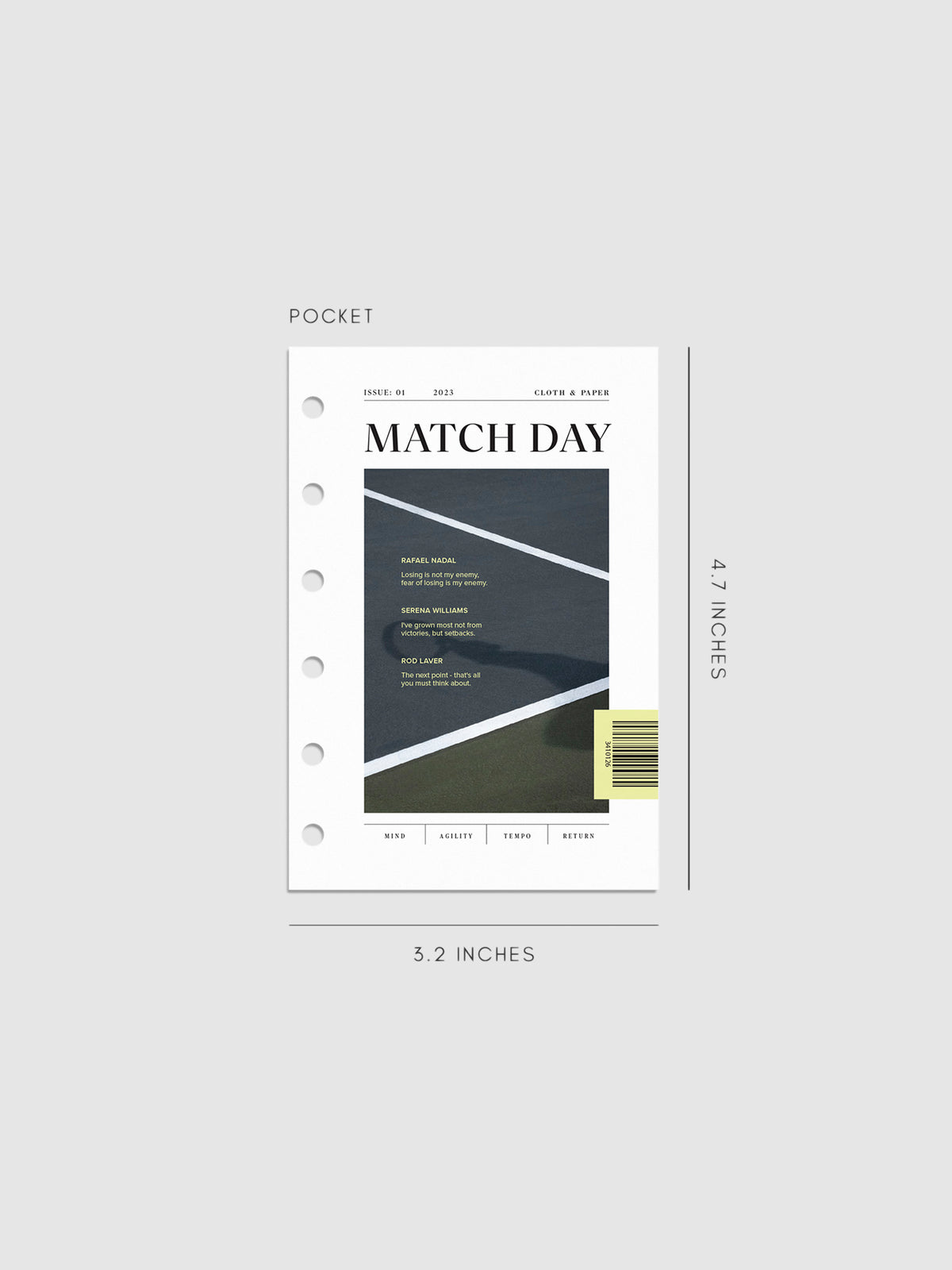 Digital mockup of Match Day dashboard in Pocket. 