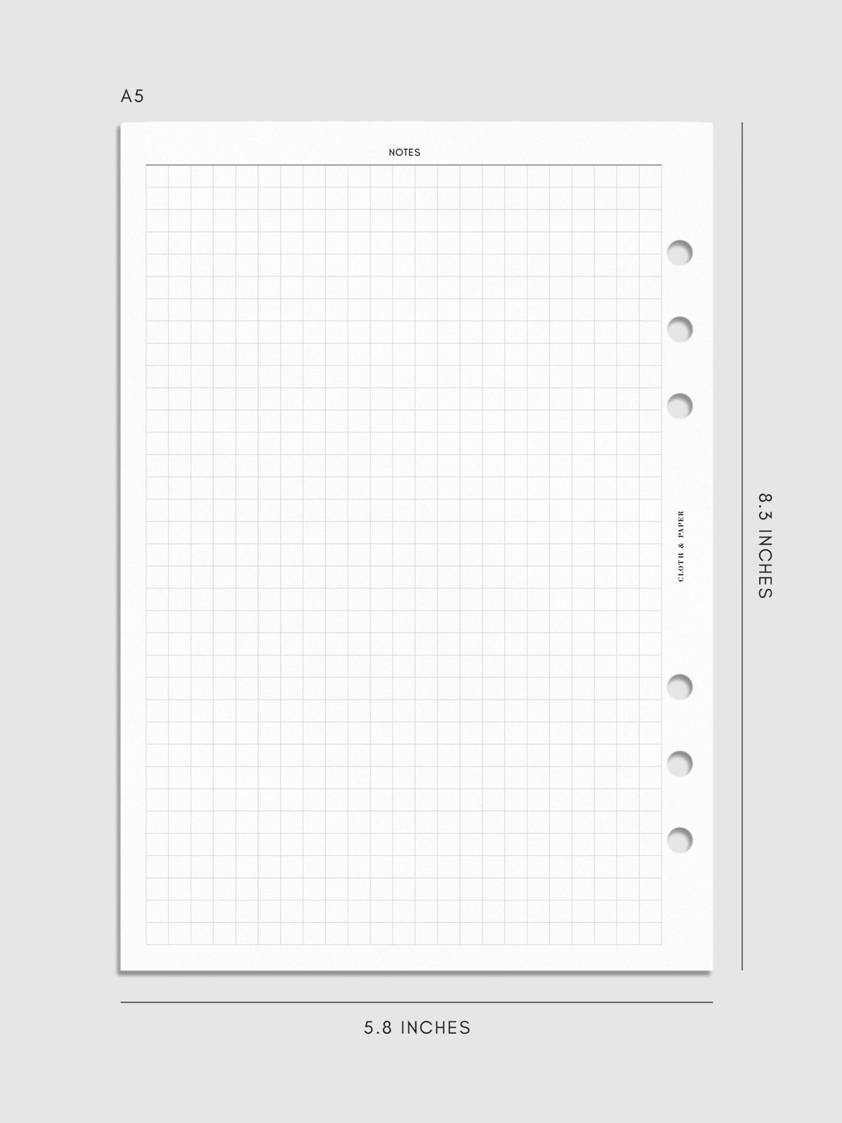 Digital mockup of inserts in A5.