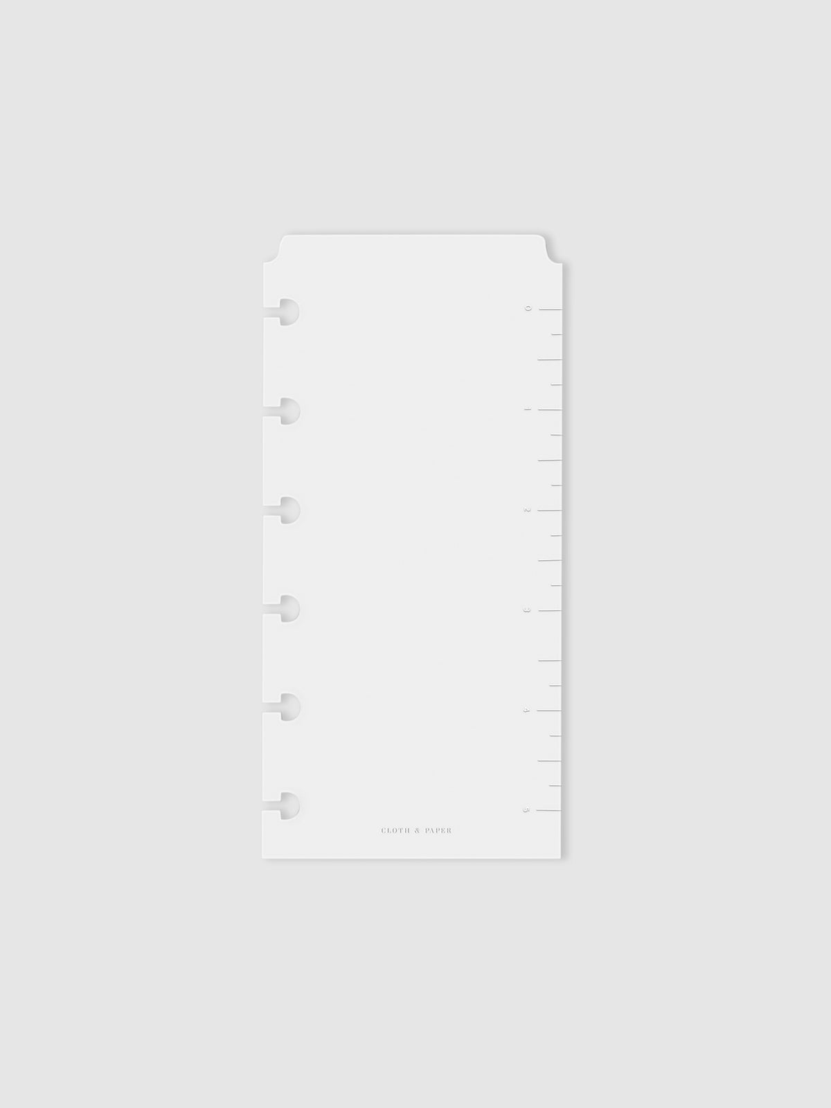 Page Marker, Low Profile, Matte, Cloth and Paper. Page marker in CP Petite displayed on a neutral background.