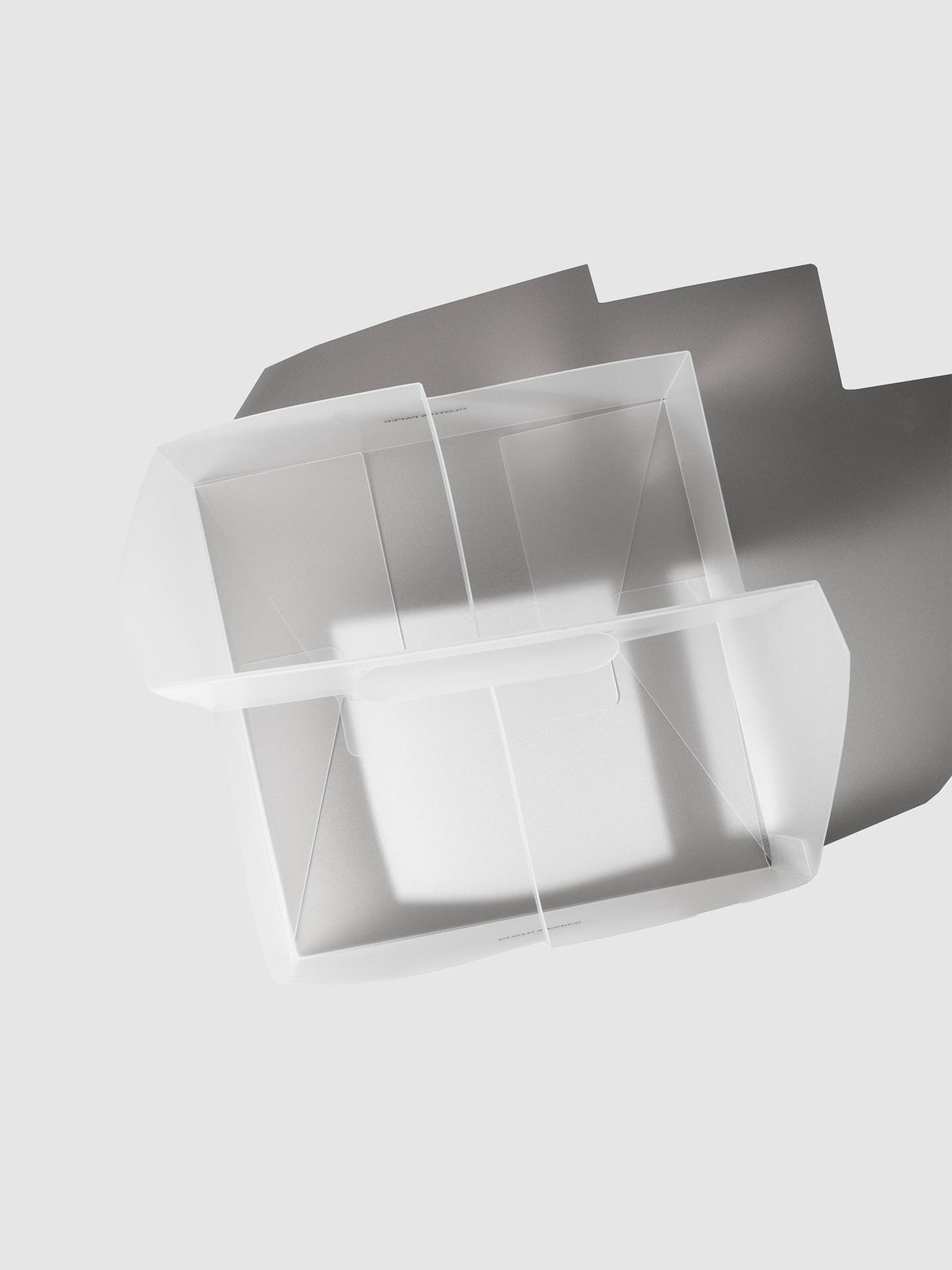 Top down view of storage caddy showing its four storage compartments.