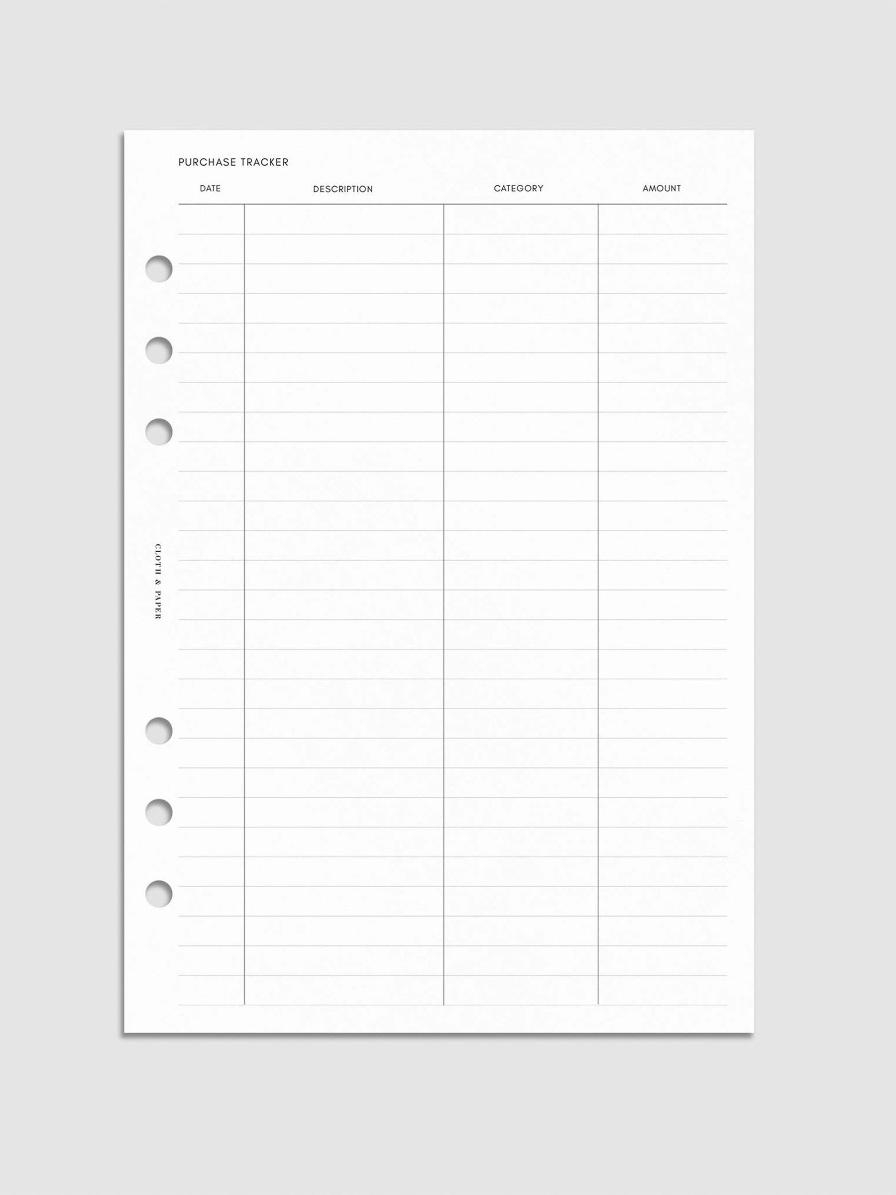 Digital mockup of inserts in A5.