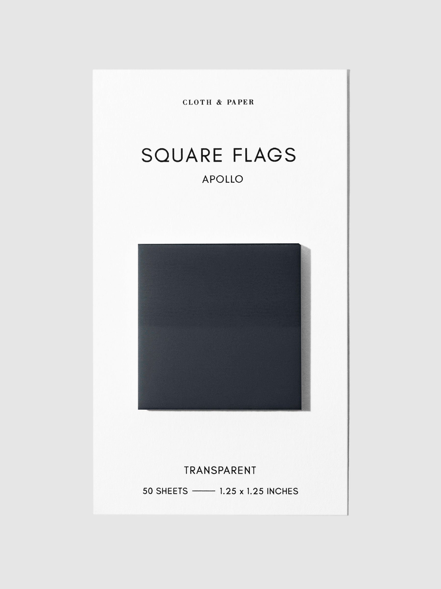 Square Page flag displayed on a neutral background. Color pictured is Apollo.