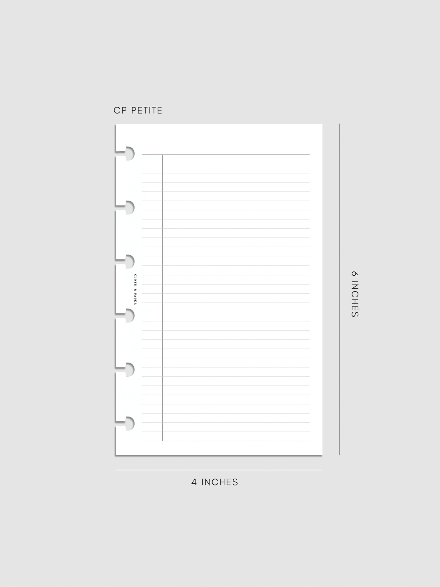 Digital mockup of insert in CP Petite.