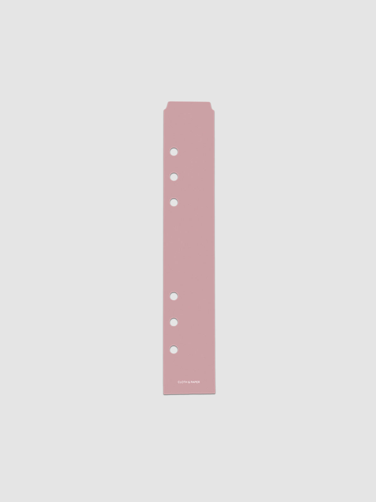 Fig Milk (light pink) Narrow Page Marker for A5 ringbound planners.