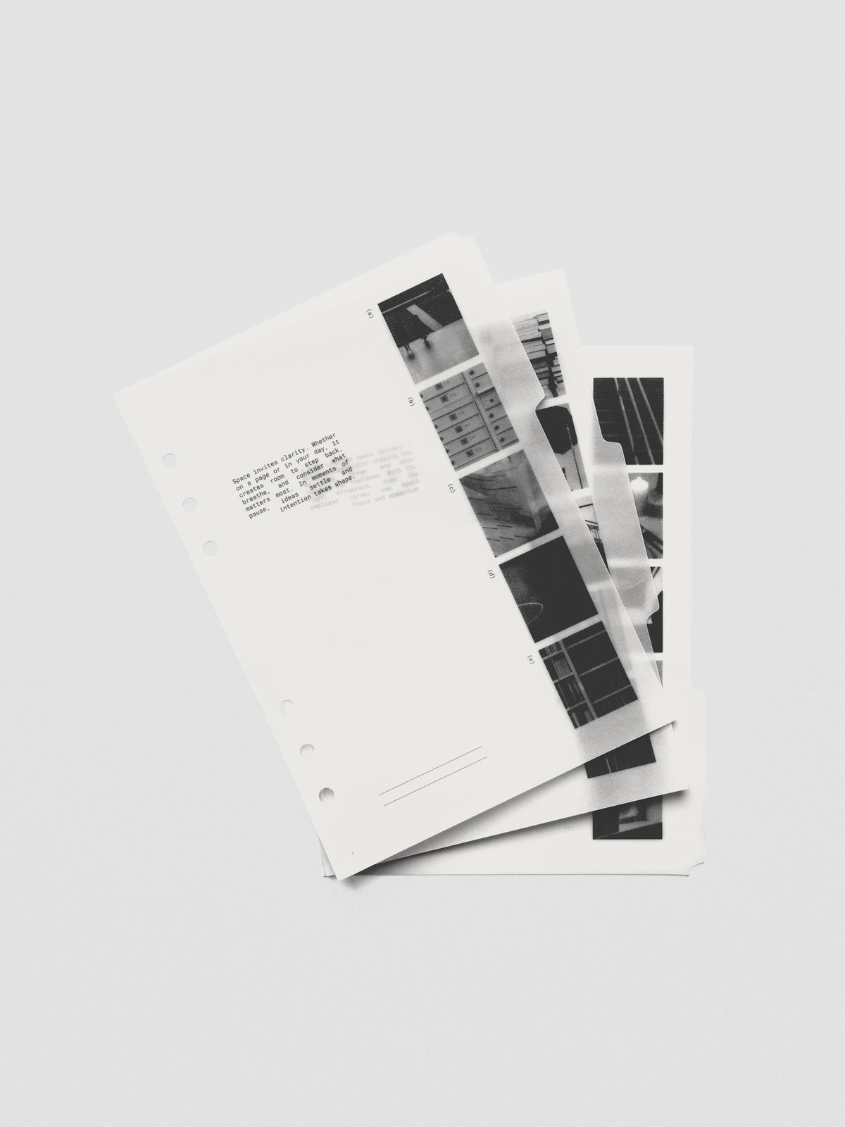 A5 Editorial Vellum Dividers Vol. 2 displayed flat on a neutral background.