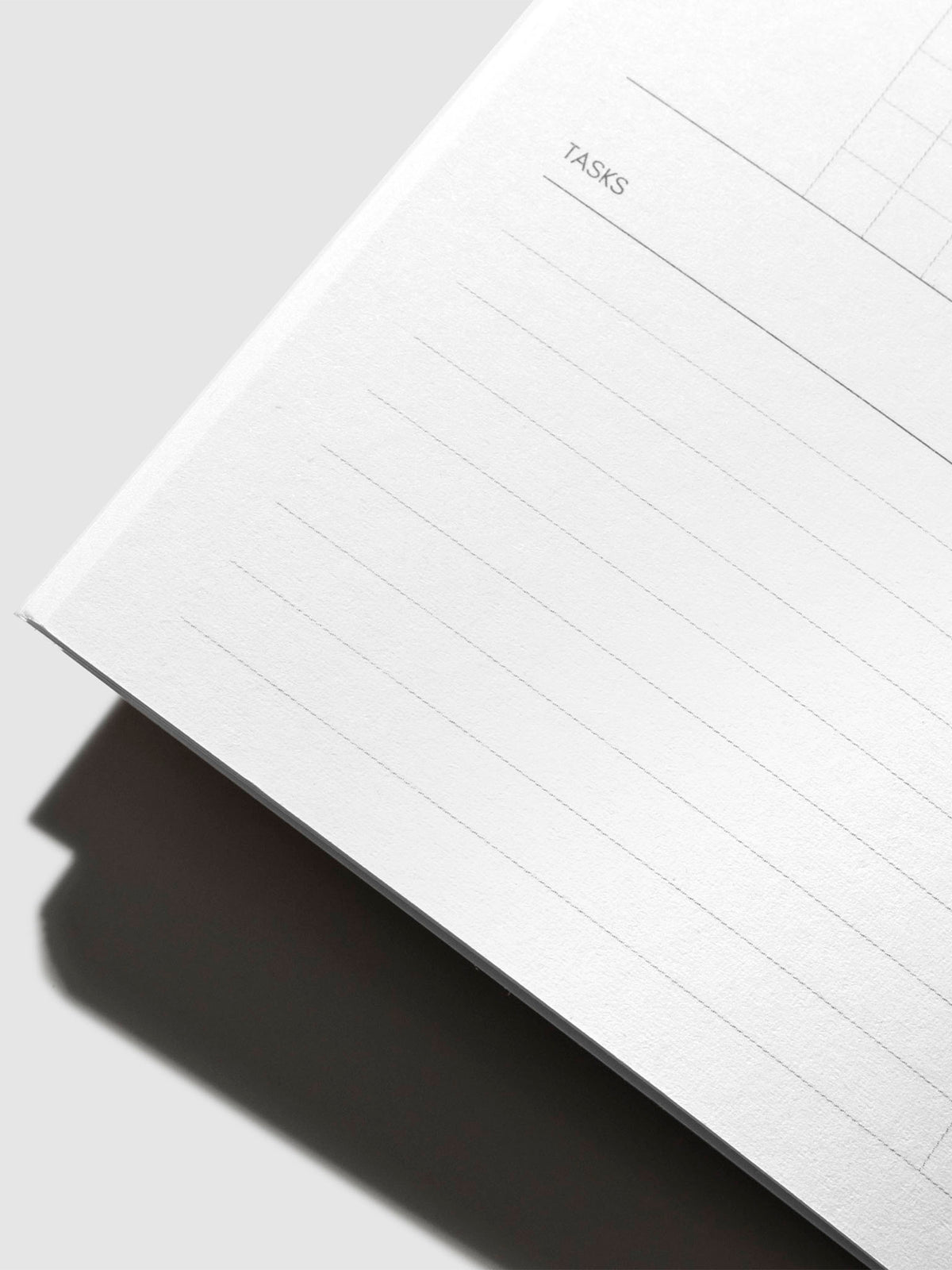 Close up image of the bottom left of the Weekly Admin  Pocket Plus notebook page. The page is displayed on a neutral background.