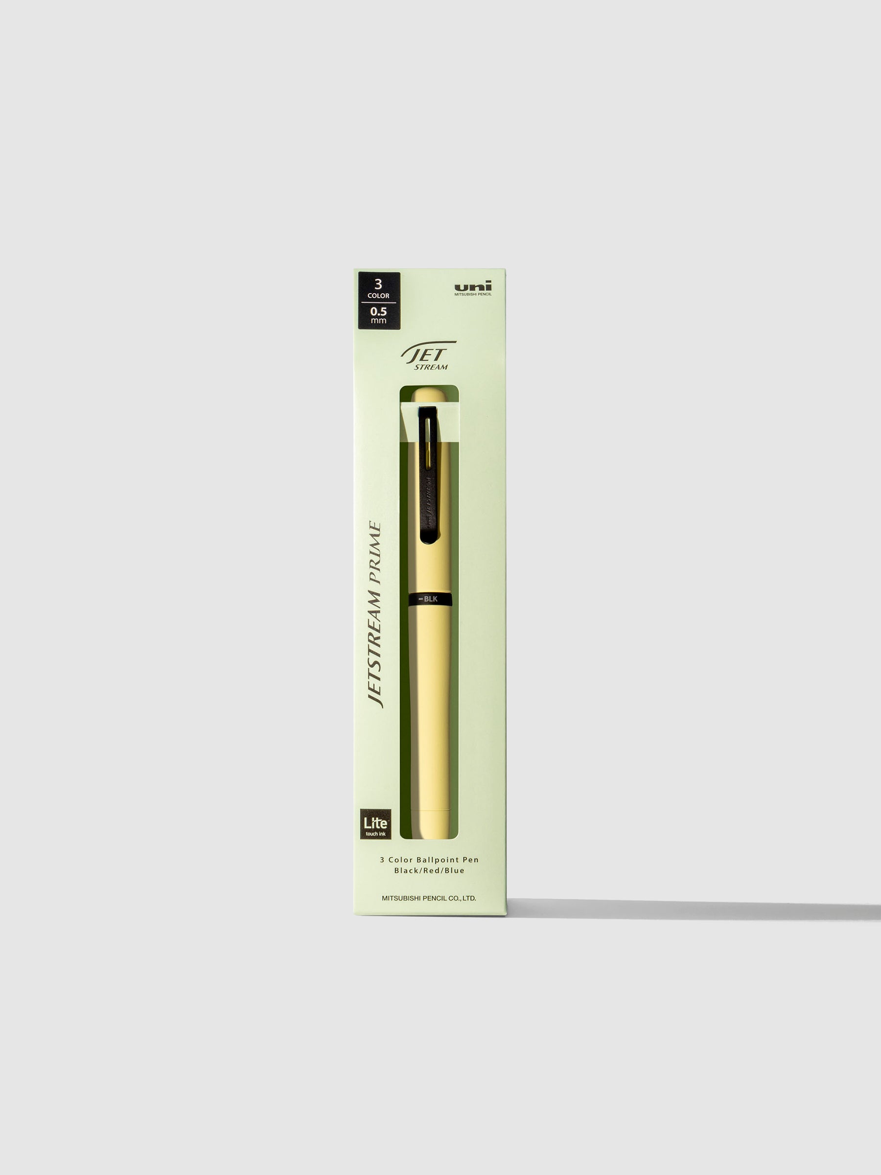 Pen shown in its packaging on a neutral background. Color shown is Citron Yellow.