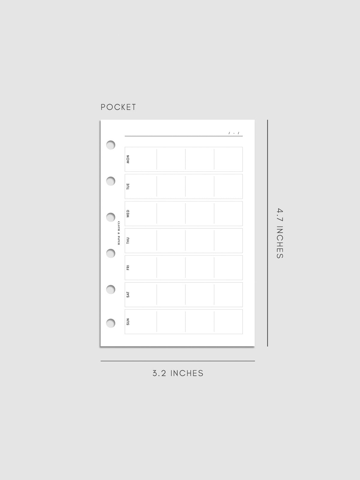 Digital mockup of insert in Pocket.