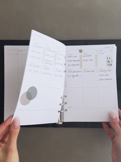 A a brief video showcasing our 2026 Dated Weekly Task Planner Insert | Monday Start.