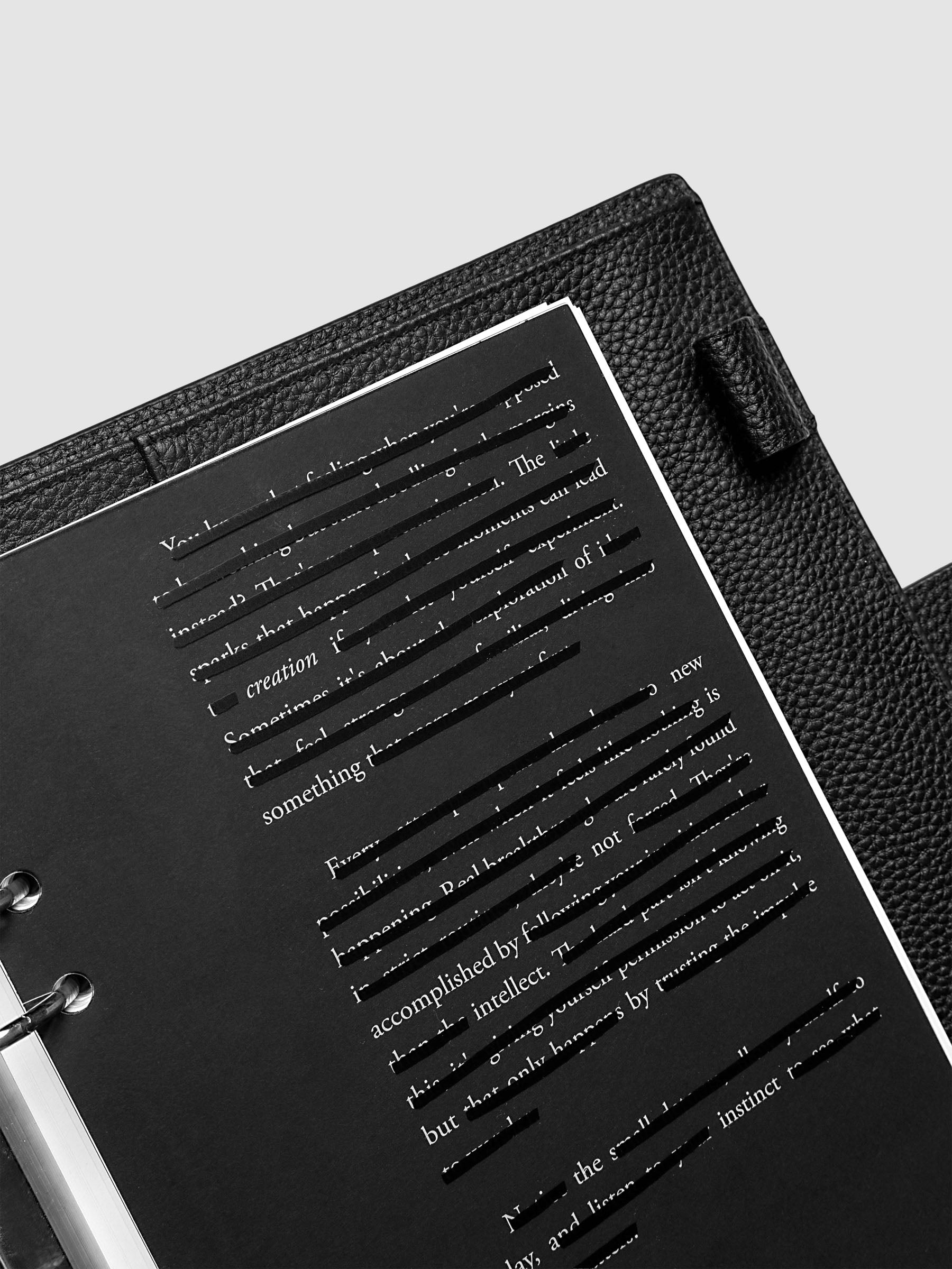 Detail view of the Hidden Message Planner Dashboard Duo shown in size A5 6-Ring Punch.